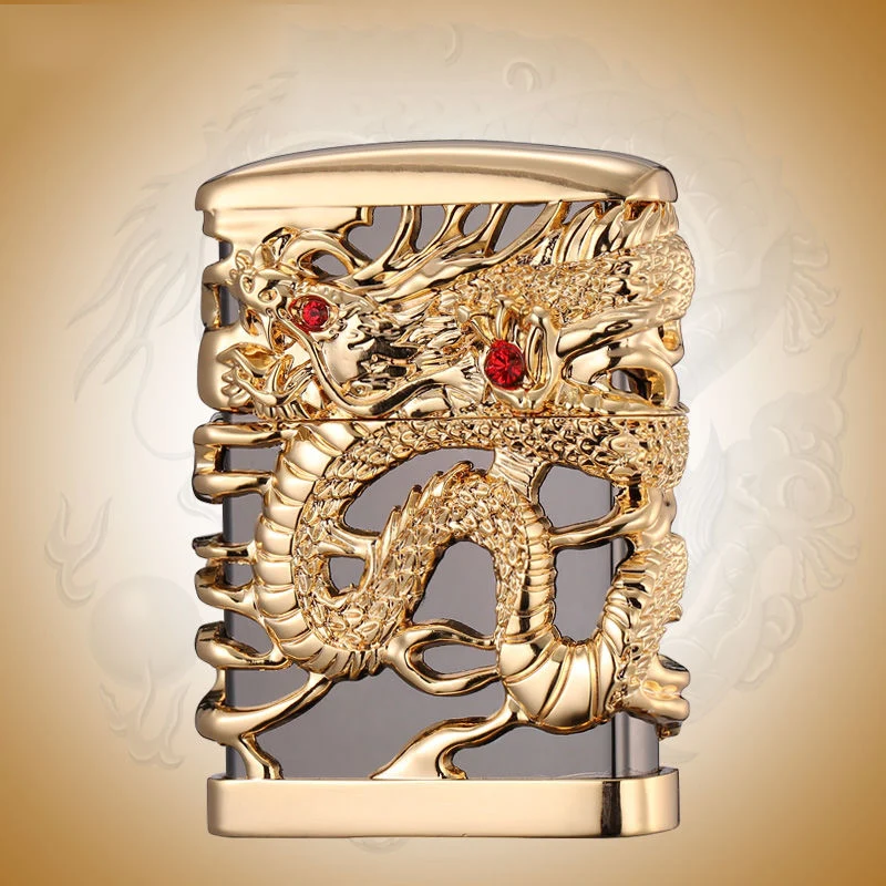 Chief Heavy Armor Original Hollow Dragon Windproof Creative Kerosene Lighter Copper Old-fashioned Retro Male
Chief Heavy Armor Original Hollow Dragon Windproof Creative Kerosene Lighter Copper Old-fashioned Retro Male