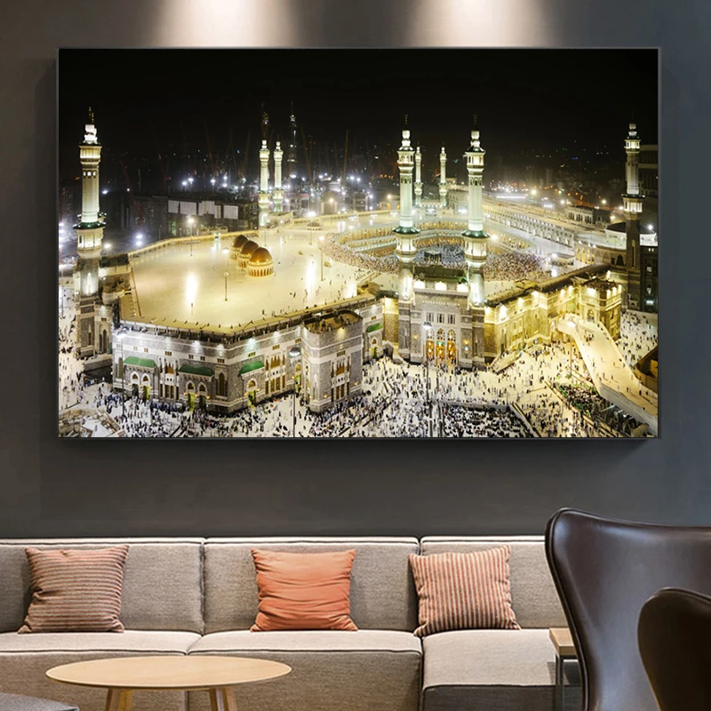 Mecca Islamic Sacred Landscape Oil on Canvas Painting Religious Wall Art Pictures Wall Art Posters and Prints for Living Room
Mecca Islamic Sacred Landscape Oil on Canvas Painting Religious Wall Art Pictures Wall Art Posters and Prints for Living Room