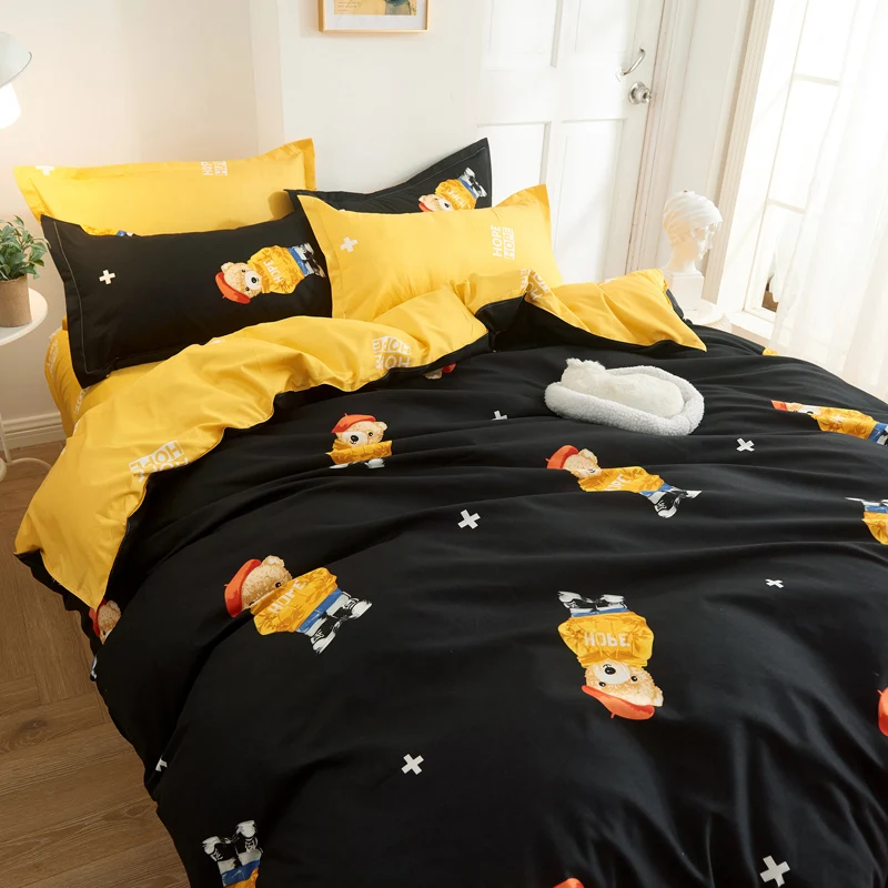 CHICIEVE 1 Better Popular Bear Dark Bedding Set Lovely Quilt Cover King Queen Size Perfectly High Quality Home Familu Smart 
CHICIEVE 1 Better Popular Bear Dark Bedding Set Lovely Quilt Cover King Queen Size Perfectly High Quality Home Familu Smart