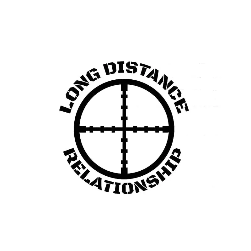 Classic Long Distance Relationship Decal USMC Army Navy Sniper Seal Commando Reconnaissance Car Decal Black/white, 15cm*15cm 
Classic Long Distance Relationship Decal USMC Army Navy Sniper Seal Commando Reconnaissance Car Decal Black/white, 15cm*15cm