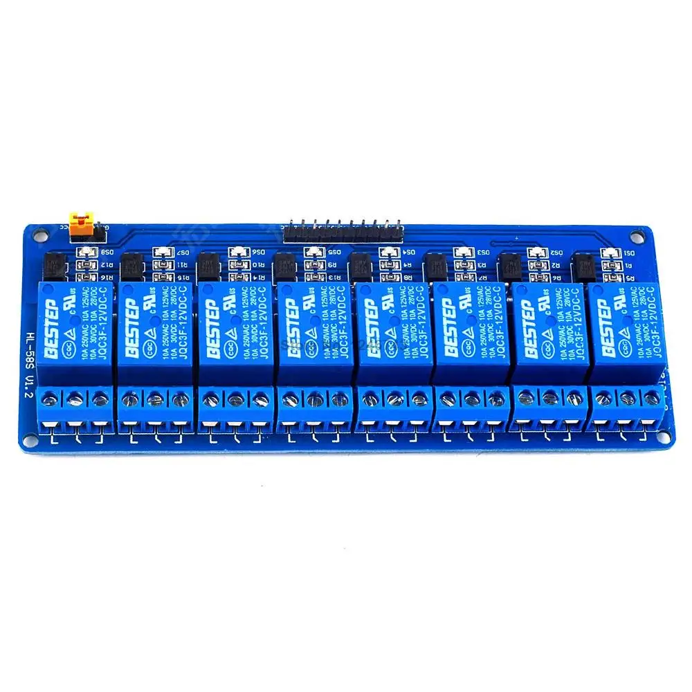 5 шт., 8-канальный релейный модуль 5 В, активная низкая плата для Arduino PIC AVR MCU DSP, новинка
5 шт., 8-канальный релейный модуль 5 В, активная низкая плата для Arduino PIC AVR MCU DSP, новинка