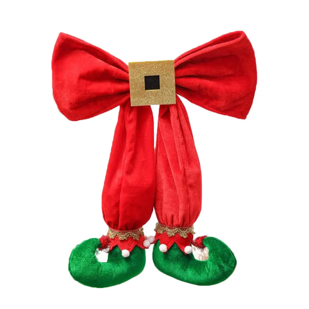 Elf Foot Pendant Christmas Tree Decorations Bow Elf Boots Hanging Hotel Shop Decorations Atmosphere Layout For New Year Scenes
Elf Foot Pendant Christmas Tree Decorations Bow Elf Boots Hanging Hotel Shop Decorations Atmosphere Layout For New Year Scenes
