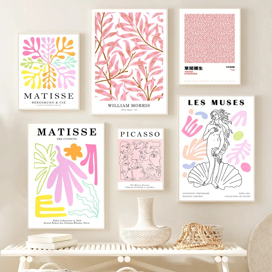Yayoi Kusama Matisse William Morris Picasso Wall Art Canvas Painting Nordic Posters And Prints Wall Pictures Living Room Decor
Yayoi Kusama Matisse William Morris Picasso Wall Art Canvas Painting Nordic Posters And Prints Wall Pictures Living Room Decor