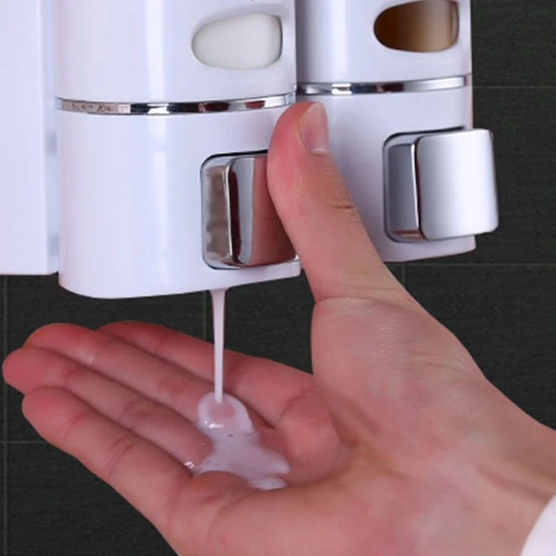 Hanging Wall Mount Liquid Soap Dispenser Hand Press Single / Double Container B95A 
Hanging Wall Mount Liquid Soap Dispenser Hand Press Single / Double Container B95A