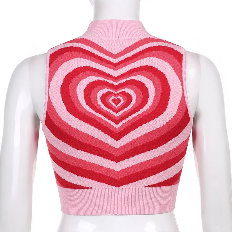 Weekeep Casual Heart Print Tank Top Women Pullover Sleeveless Bodycon Crop Tops Summer Street Wear Vintage Y2K Sweater Vest Tee
Weekeep Casual Heart Print Tank Top Women Pullover Sleeveless Bodycon Crop Tops Summer Street Wear Vintage Y2K Sweater Vest Tee