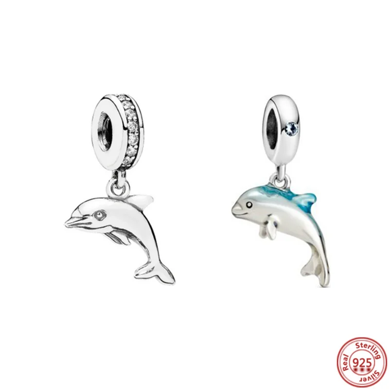New 925 Sterling Silver Murano Glass Sea Turtle Dolphin Dangle Charm Beads Fit Original Pandora Charms Bracelets Women Jewelry
New 925 Sterling Silver Murano Glass Sea Turtle Dolphin Dangle Charm Beads Fit Original Pandora Charms Bracelets Women Jewelry