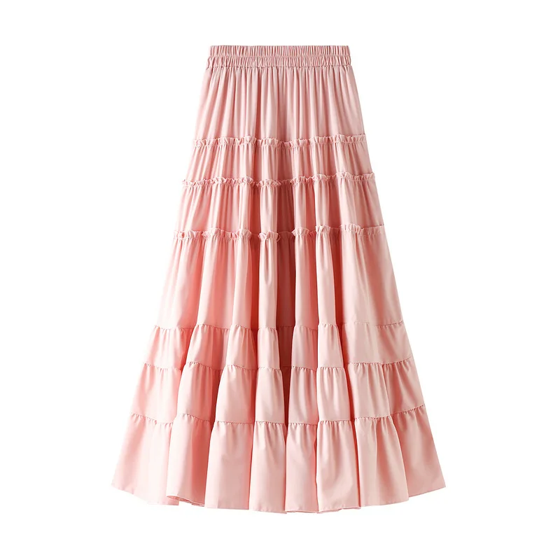 Korean High Waist Cake Chiffon Skirt WF0119 robe ete Ladies Long Skirt for Women Party Black Pink Skirt
Korean High Waist Cake Chiffon Skirt WF0119 robe ete Ladies Long Skirt for Women Party Black Pink Skirt