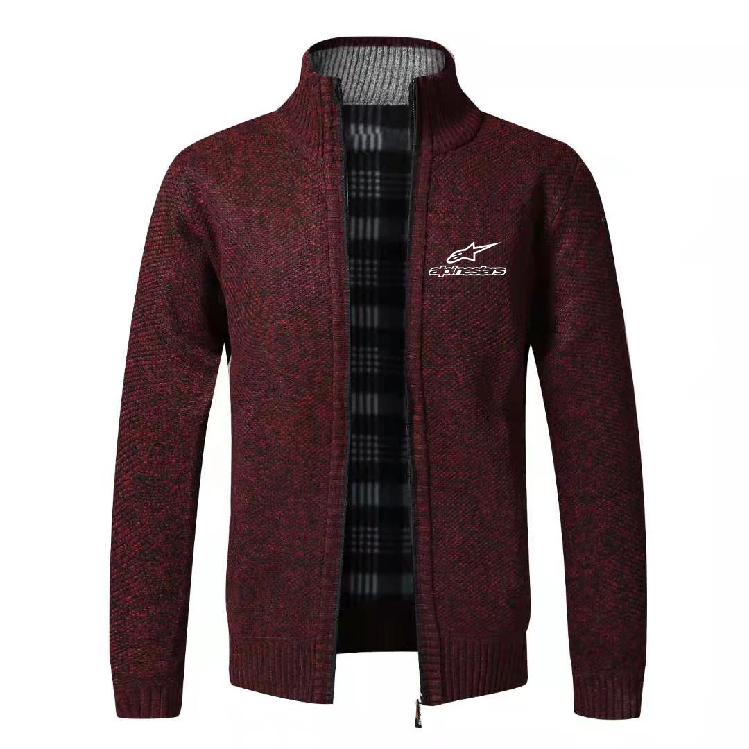 Alpinestars Men's Spring Summer 2021 Sweater Coat Faux Fur Wool Sweater Jacket Men's Zippered Thick Warm Casual Knitted Cardigan
Alpinestars Men's Spring Summer 2021 Sweater Coat Faux Fur Wool Sweater Jacket Men's Zippered Thick Warm Casual Knitted Cardigan