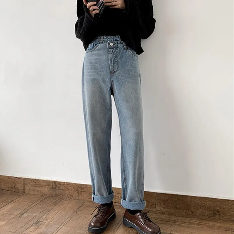 Woman Jeans High Waist Clothes Wide Leg Denim Clothing Blue Streetwear Vintage Quality Fall Fashion Straight Pants
Woman Jeans High Waist Clothes Wide Leg Denim Clothing Blue Streetwear Vintage Quality Fall Fashion Straight Pants