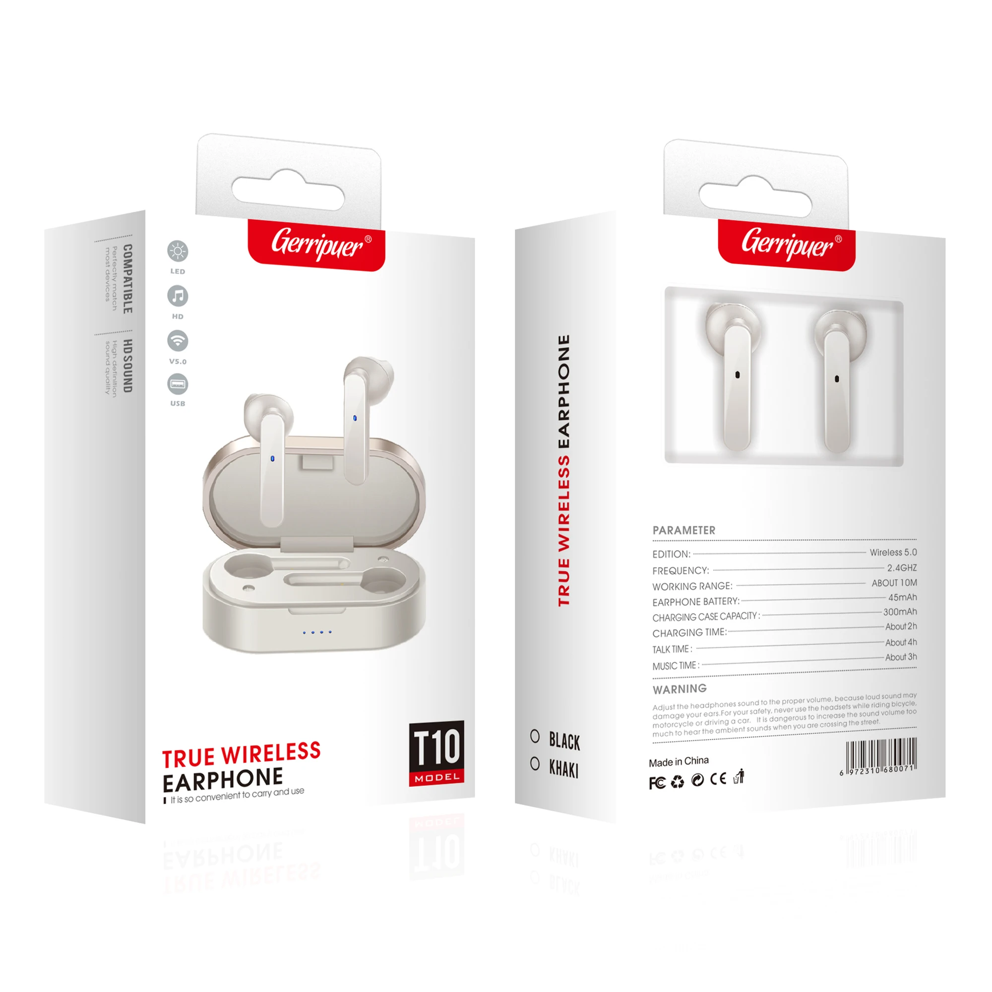 Bluetooth 5.0 Earphone TWS Fingerprint Touch Headset Stereo In-ear Earbuds Wireless sport Headphones for iphone xiaomi
Bluetooth 5.0 Earphone TWS Fingerprint Touch Headset Stereo In-ear Earbuds Wireless sport Headphones for iphone xiaomi