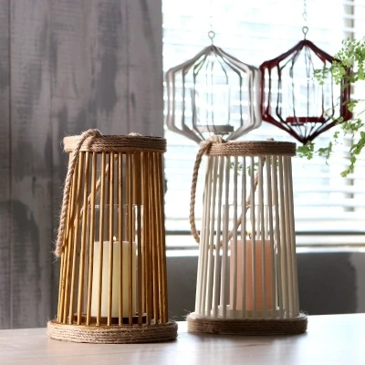 Vintage Wicker Rattan Rope Wooden Candlestick Wind Lamp Modern Bar Garden Meal Living Room Creative Decoration Ornaments
Vintage Wicker Rattan Rope Wooden Candlestick Wind Lamp Modern Bar Garden Meal Living Room Creative Decoration Ornaments