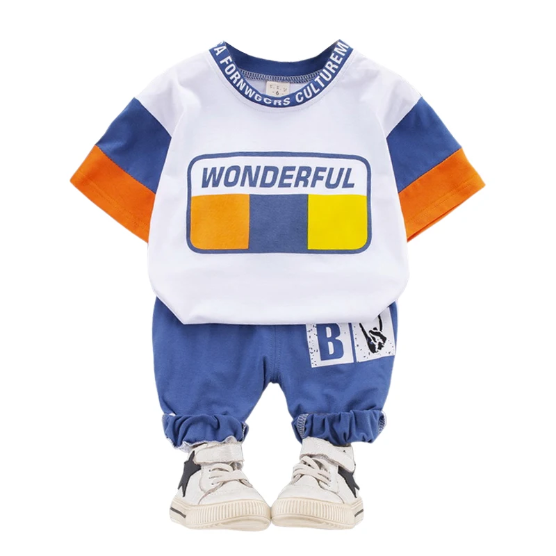 2021 new fashion movement Baby Short Sleeve Suit Summer Cotton T-shirt Boy Girl Kids Soft Shorts Cartoon Infant Clothes For 2-4Y
2021 new fashion movement Baby Short Sleeve Suit Summer Cotton T-shirt Boy Girl Kids Soft Shorts Cartoon Infant Clothes For 2-4Y