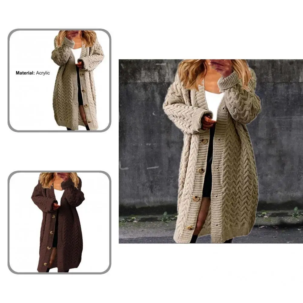 Fall Winter Chic Twist Loose Lady Knitted Coat Ultra Soft Women Cardigan Ribbing Cuffs for Home
Fall Winter Chic Twist Loose Lady Knitted Coat Ultra Soft Women Cardigan Ribbing Cuffs for Home