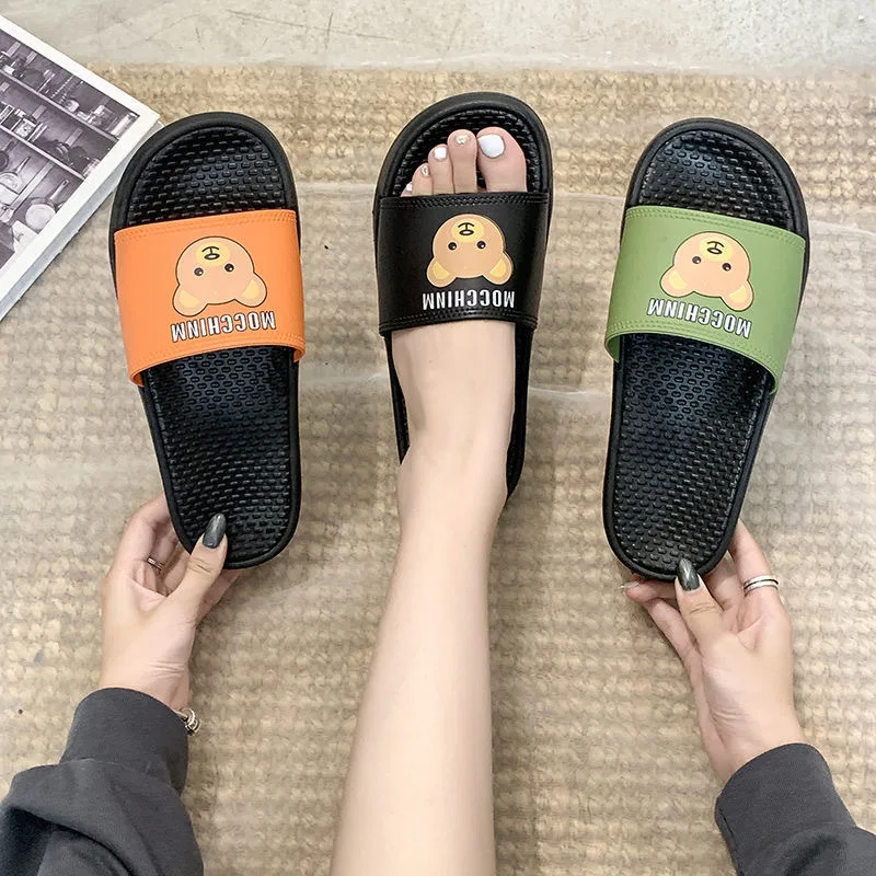 Cartoon slippers women's summer outdoor antiskid bath Korean fashion simple deodorant soft bottom household bathroom sandals
Cartoon slippers women's summer outdoor antiskid bath Korean fashion simple deodorant soft bottom household bathroom sandals