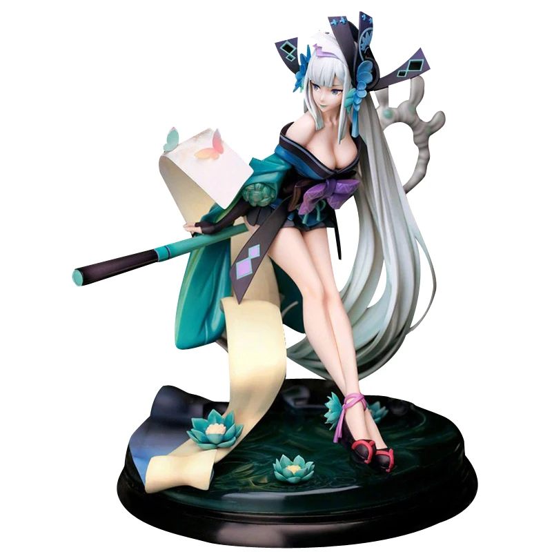 Фигурка героя аниме Onmyoji Aoandon Zen из ПВХ игрушка Милая модель кукла 22 см фигурки