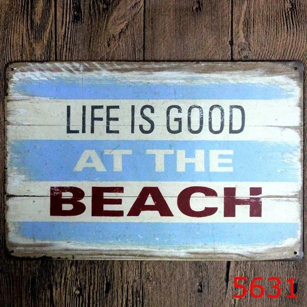 Metal Tin Sign Life Is Good at Beach Bar Pub Home Vintage Retro Poster Cafe ART 
Metal Tin Sign Life Is Good at Beach Bar Pub Home Vintage Retro Poster Cafe ART