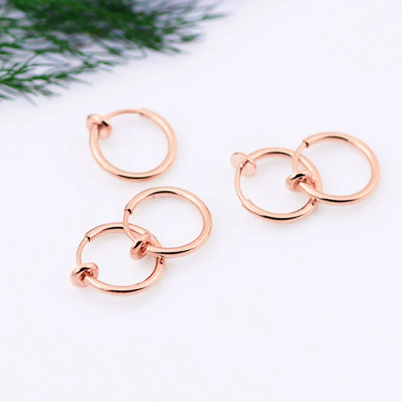 5Pcs 11/13/15mm Small Circle Ear Clips Rings Punk Women Men Non-Pierced Hoop Earrings Spring Goth Fake Clip-On Circle Earrings
5Pcs 11/13/15mm Small Circle Ear Clips Rings Punk Women Men Non-Pierced Hoop Earrings Spring Goth Fake Clip-On Circle Earrings
