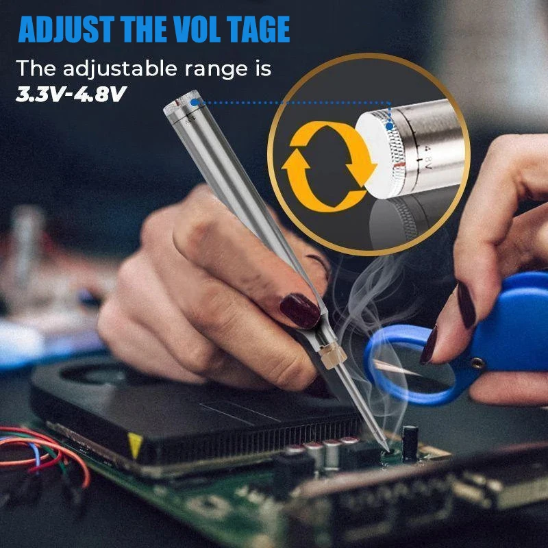 5V 8W Soldering Iron with Holder Stand Fast Heating Cordless USB Rechargeable Iron Welding Repair Tools JS23
5V 8W Soldering Iron with Holder Stand Fast Heating Cordless USB Rechargeable Iron Welding Repair Tools JS23