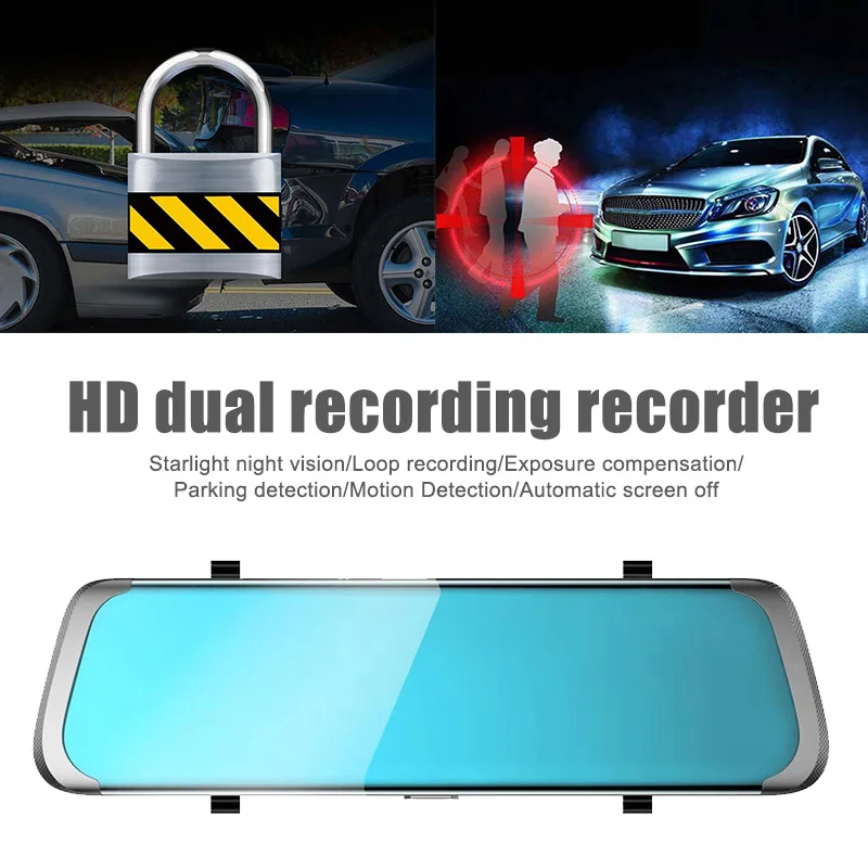 10 Inch 1080P FHD Car Rearview Mirror DVR Camera Driving Recorder Support TF Card DU55
10 Inch 1080P FHD Car Rearview Mirror DVR Camera Driving Recorder Support TF Card DU55