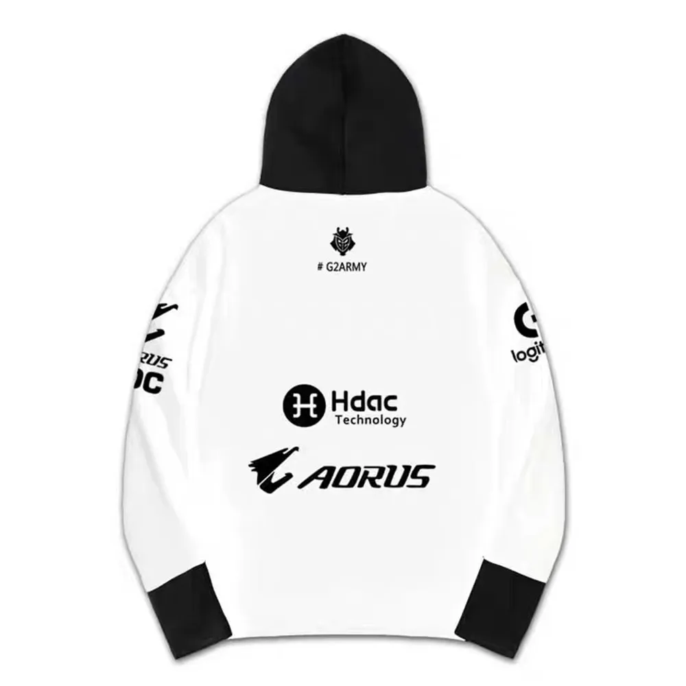 New Hot-Selling High-Quality Sweater G2 Team Uniforms LoL, Csgo, Team Alliance, Men's Children's Long-Sleeved Hooded Sweater
New Hot-Selling High-Quality Sweater G2 Team Uniforms LoL, Csgo, Team Alliance, Men's Children's Long-Sleeved Hooded Sweater