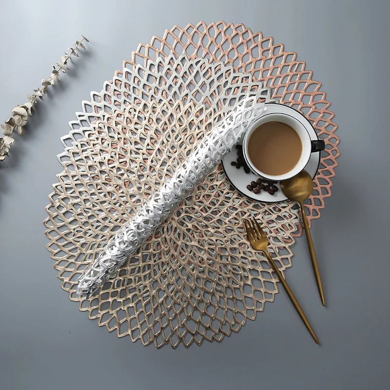 PVC Hollow Nordic Style Non-slip Kitchen Placemat Coaster Insulation Pad Dish Coffee Cup Table Mat Home Hotel Decor 51044
PVC Hollow Nordic Style Non-slip Kitchen Placemat Coaster Insulation Pad Dish Coffee Cup Table Mat Home Hotel Decor 51044