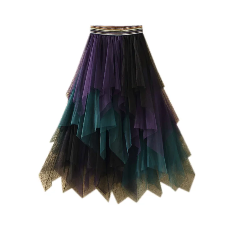mid length irregular fall and winter color contrast high waist skirt with all kinds of thin shaggy mesh skirt for women
mid length irregular fall and winter color contrast high waist skirt with all kinds of thin shaggy mesh skirt for women