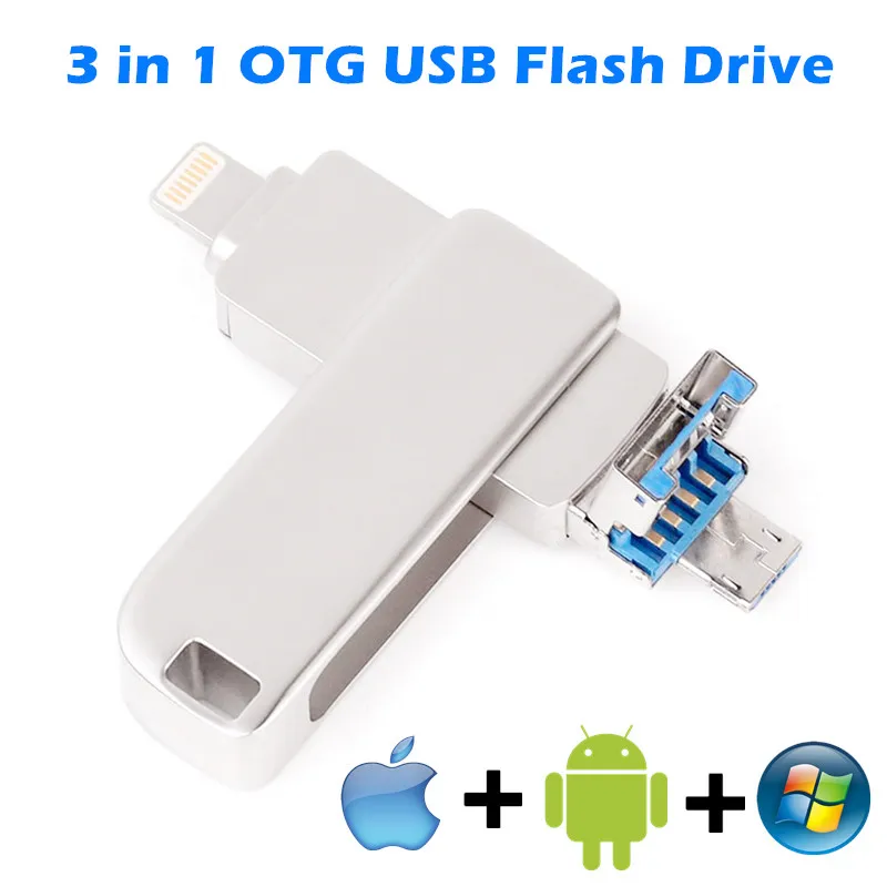 Silver OTG Pendrive for iphone12/11/X/9/8/7/6/5S USB 3.0 16GB 32GB 64GB 128GB USB Flash Drive for lightning/Andriod/PC
Silver OTG Pendrive for iphone12/11/X/9/8/7/6/5S USB 3.0 16GB 32GB 64GB 128GB USB Flash Drive for lightning/Andriod/PC