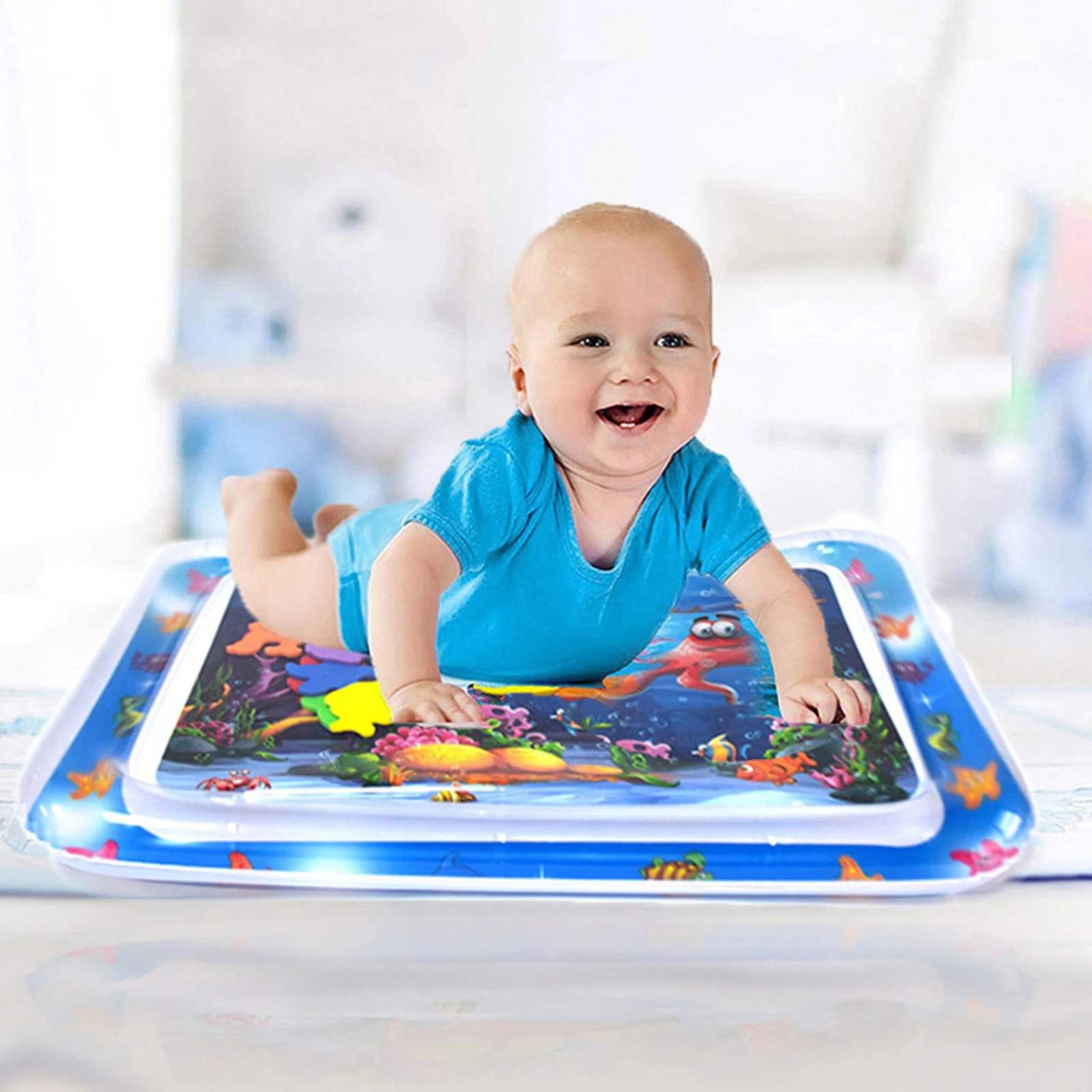 Baby Water Play Mat Tummy Time Toys For Newborns Playmat PVC Toddler Fun Activity Inflatbale Mat Infant Toys Seaworld Carpet
Baby Water Play Mat Tummy Time Toys For Newborns Playmat PVC Toddler Fun Activity Inflatbale Mat Infant Toys Seaworld Carpet