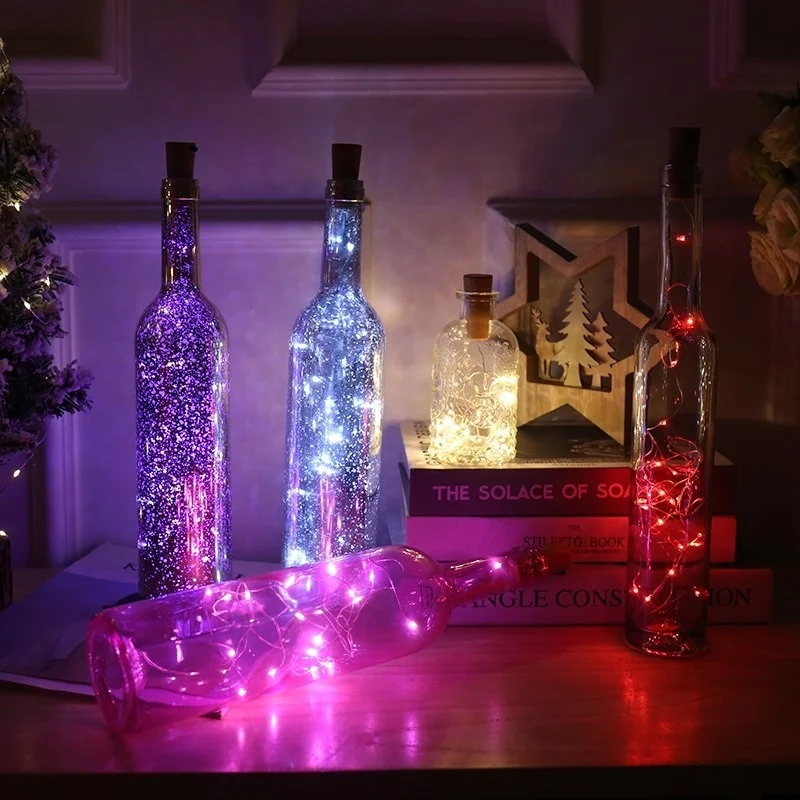 LED Light Garland silver Wire String Fairy Lights for Glass Craft Bottle New Year Christmas Valentines Wedding Decoration
LED Light Garland silver Wire String Fairy Lights for Glass Craft Bottle New Year Christmas Valentines Wedding Decoration
