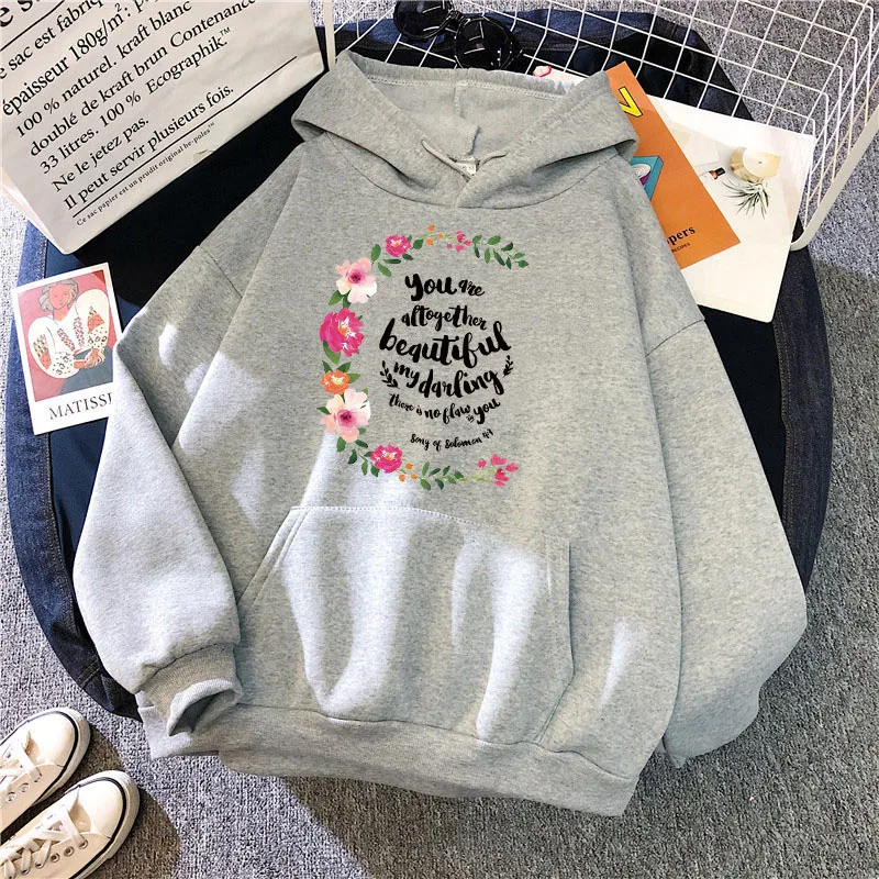 Winter Women's Hoodie You Are Beautiful Letter Print Sweatshirt Flowers Retro Fashion Drawstring Pocket Autumn Women's Sweater
Winter Women's Hoodie You Are Beautiful Letter Print Sweatshirt Flowers Retro Fashion Drawstring Pocket Autumn Women's Sweater