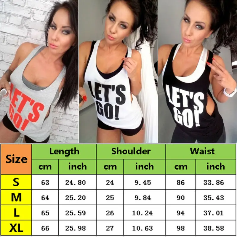 Summer Women Tanks Loose Letter Vest Tanks Sports Workout Racer Gym Crossfit Dance Casual Tank Vest Womens Tops
Summer Women Tanks Loose Letter Vest Tanks Sports Workout Racer Gym Crossfit Dance Casual Tank Vest Womens Tops