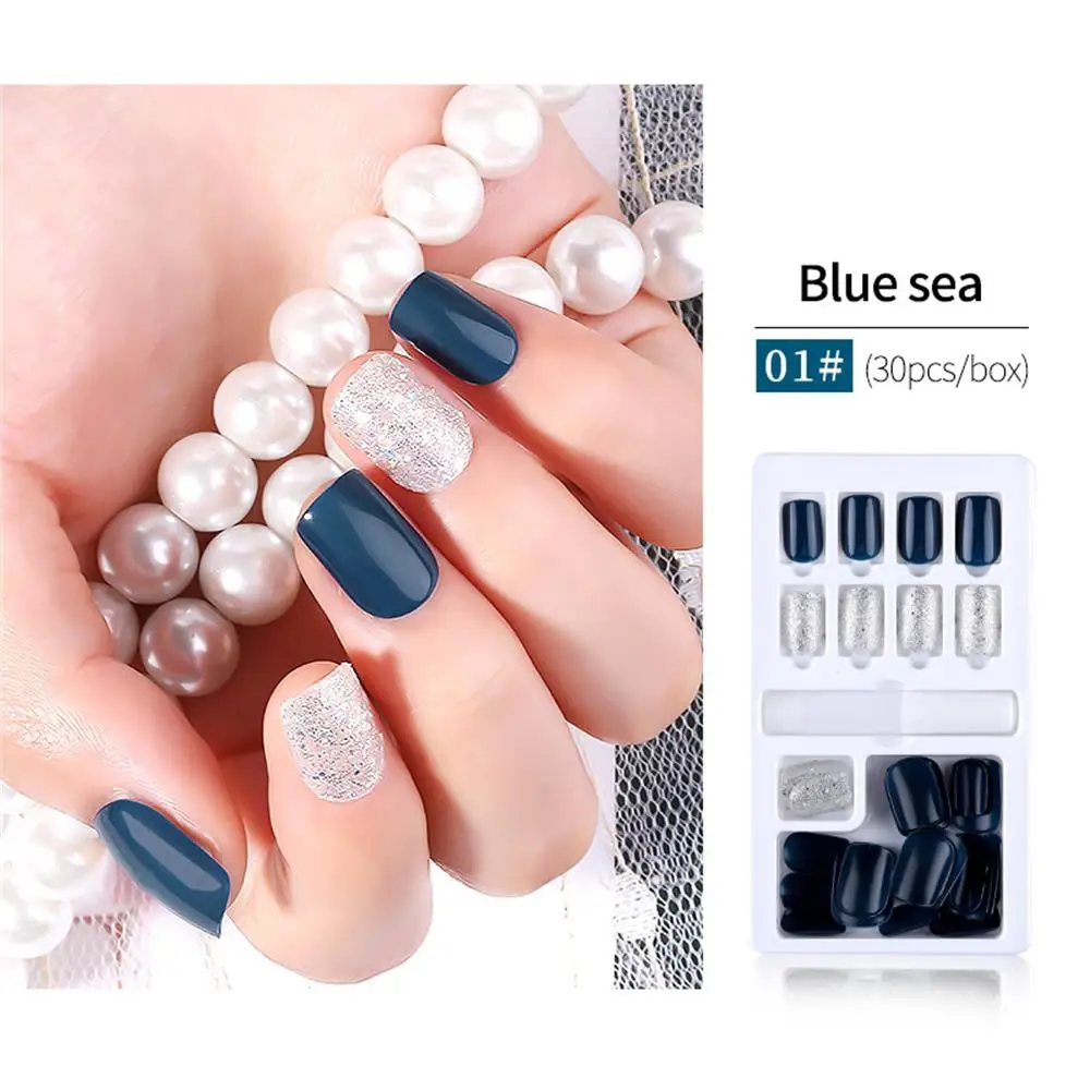 30Pcs Acrylic Fake Nails With Glue Full Cover Wearable Seamless Waterproof Detachable Soft Reusable False Nail DIY Manicure Tool
30Pcs Acrylic Fake Nails With Glue Full Cover Wearable Seamless Waterproof Detachable Soft Reusable False Nail DIY Manicure Tool