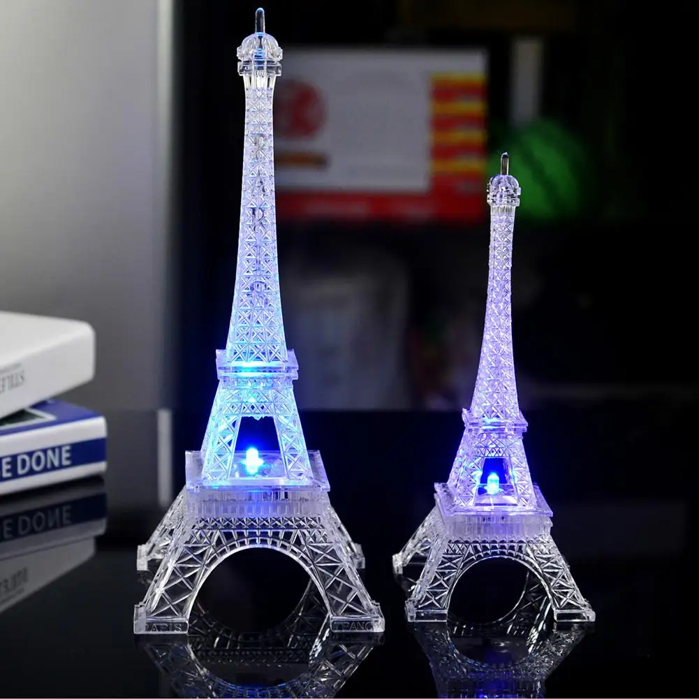 Romantic France Mini Eiffels Tower LED Color Changing Night Light Home Bedroom Party Lamp Decor Home Decor Christmas Gifts
Romantic France Mini Eiffels Tower LED Color Changing Night Light Home Bedroom Party Lamp Decor Home Decor Christmas Gifts