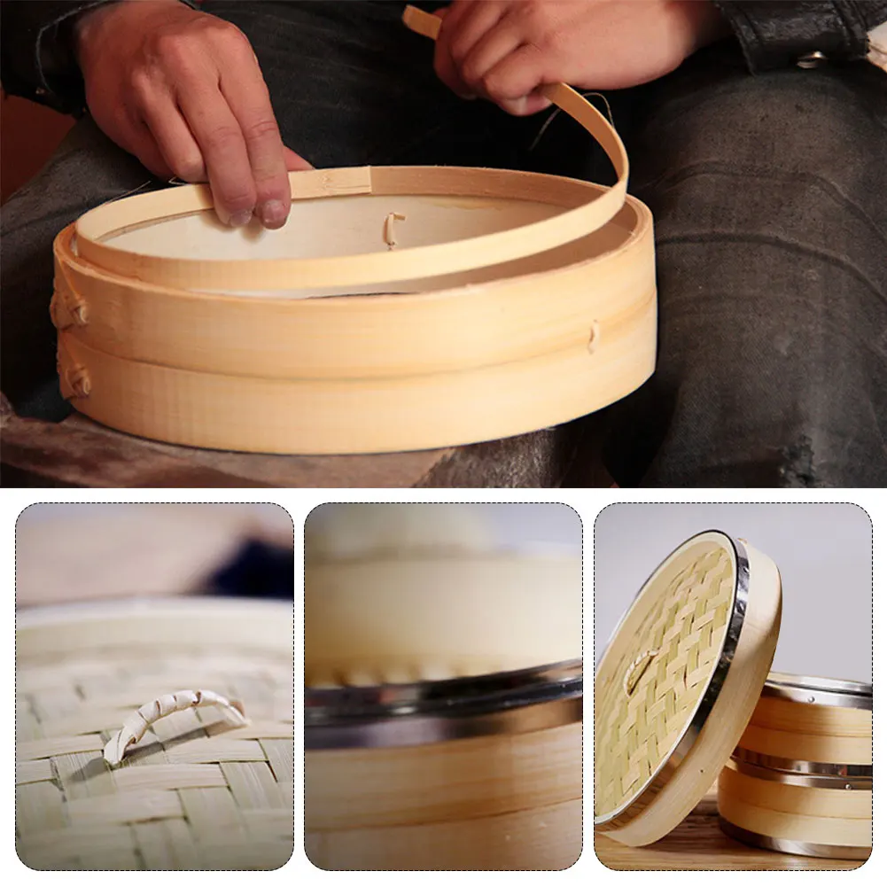 kitchen Accessories 2 Tier Bamboo SteamerSmall 2-Tiers with Lid. Strong, Durable and Reinforced. Chinese Kitchen Cookware
kitchen Accessories 2 Tier Bamboo SteamerSmall 2-Tiers with Lid. Strong, Durable and Reinforced. Chinese Kitchen Cookware