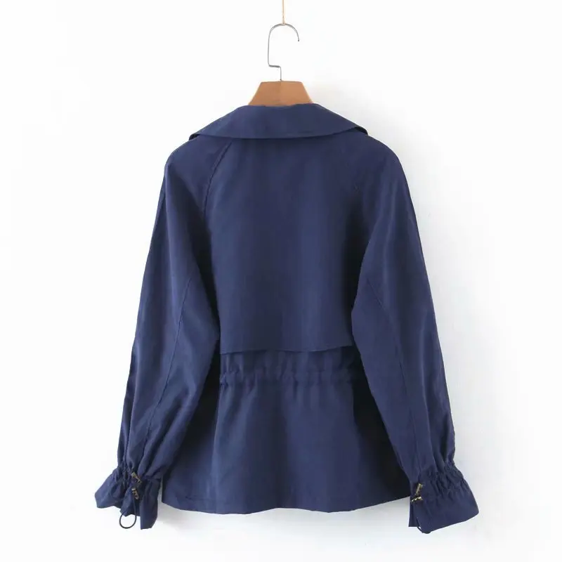 Women Clothes Windbreaker Long Sleeve Drawstring High Waist Thin Coat 2019 Army Green Trench Coat Outerwear Spring Autumn
Women Clothes Windbreaker Long Sleeve Drawstring High Waist Thin Coat 2019 Army Green Trench Coat Outerwear Spring Autumn