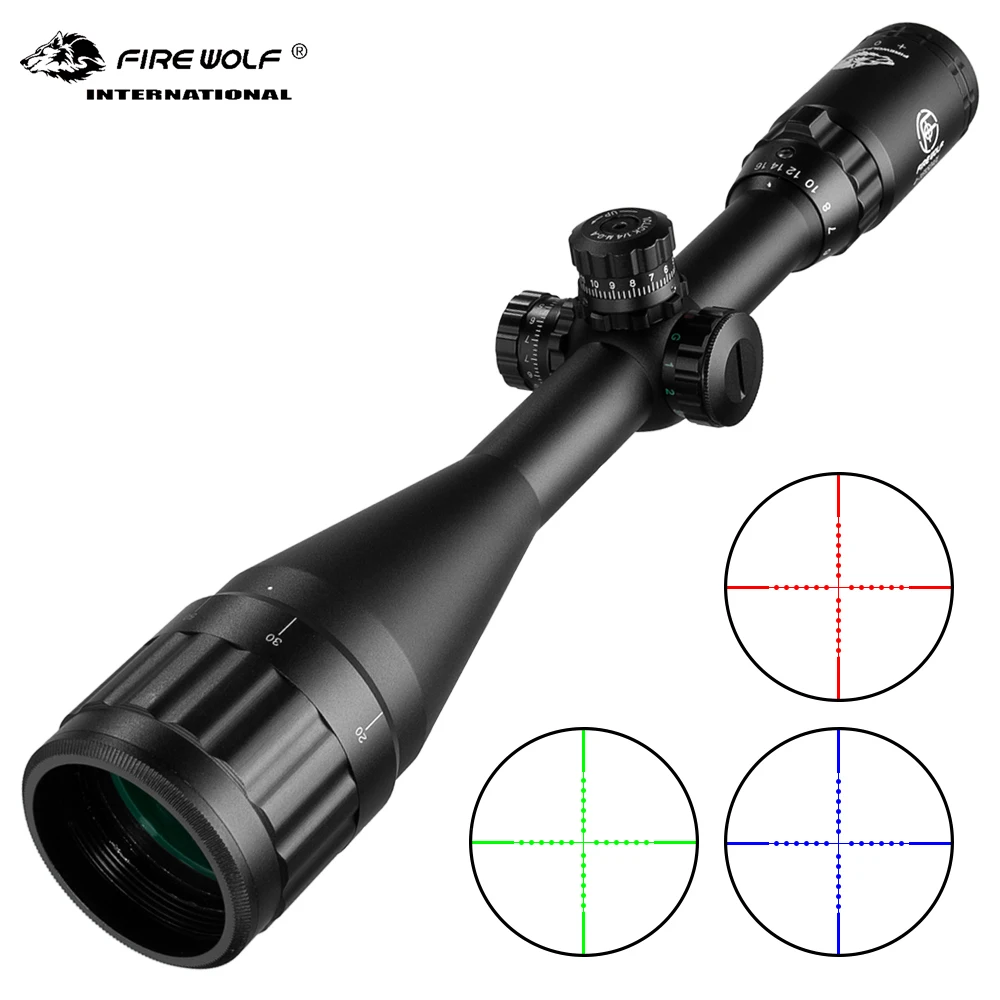 Тактический Оптический прицел FIRE WOLF 4 16X50 Красная Зеленая точка крест с
