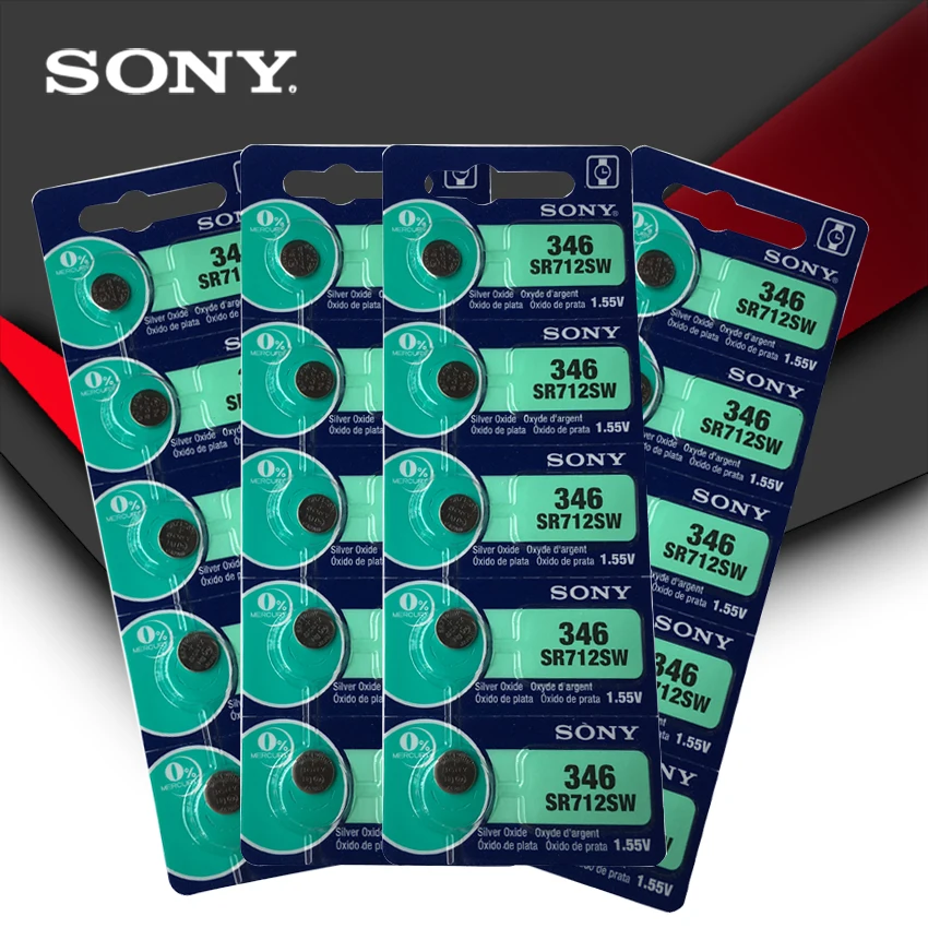 20 шт., Sony 100% оригинал 346 SR712SW 1,55 в, Кнопочная батарея из оксида серебра, сделано в Японии
20 шт., Sony 100% оригинал 346 SR712SW 1,55 в, Кнопочная батарея из оксида серебра, сделано в Японии