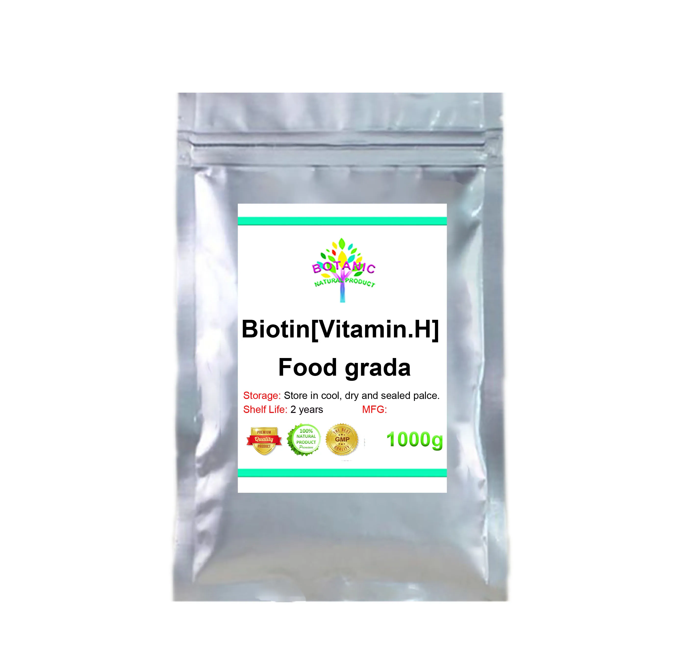 100-1000g biotin, vitamin H, coenzyme R, vitamin B7, anti ovalbumin factor, BIOS II powder, which can help hair growth and brigh
100-1000g biotin, vitamin H, coenzyme R, vitamin B7, anti ovalbumin factor, BIOS II powder, which can help hair growth and brigh