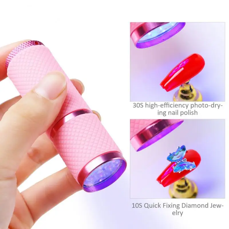 1 Pcs Mini Nail Lamp Flashlight LED Phototherapy Lamp Quick-drying Nail Polish Special Nail Lamp (without 3 AAA Batteries)
1 Pcs Mini Nail Lamp Flashlight LED Phototherapy Lamp Quick-drying Nail Polish Special Nail Lamp (without 3 AAA Batteries)