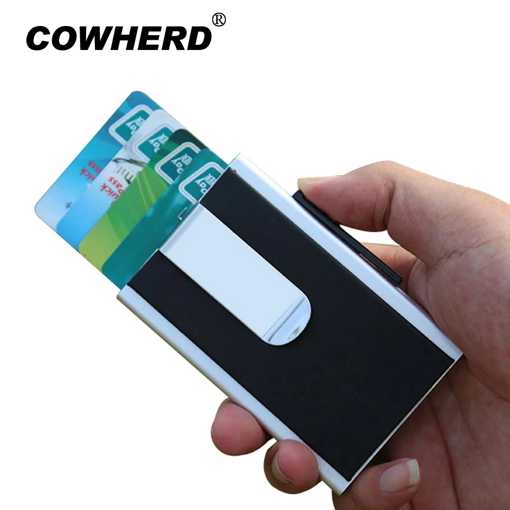 PU Leather Aluminum Alloy for Men Women Carbon Fiber ID Credit Card Holder Automatic Pop Up Business Case with Clip Metal Wallet
PU Leather Aluminum Alloy for Men Women Carbon Fiber ID Credit Card Holder Automatic Pop Up Business Case with Clip Metal Wallet