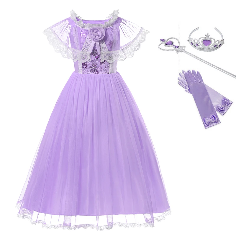 Girls Princess Dress for Wedding Party Birthday Kids Purple Yellow Sleevelee Gowns Fancy Cosplay Belle Rapunzl Costume Vestidos
Girls Princess Dress for Wedding Party Birthday Kids Purple Yellow Sleevelee Gowns Fancy Cosplay Belle Rapunzl Costume Vestidos