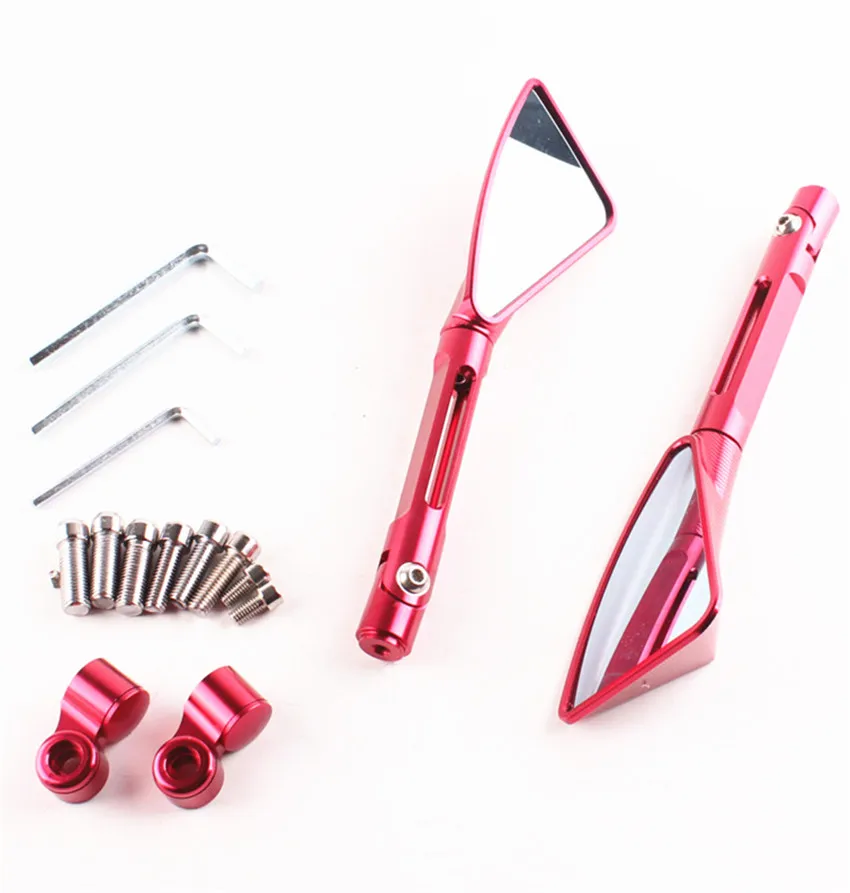 For Kawasaki ZX6R 05-08 ZX10R 04-07 & Fit Honda CBR1000RR 04-07/CBR600RR 03-10 Motorcycle Red Side Rear View Mirrors
For Kawasaki ZX6R 05-08 ZX10R 04-07 & Fit Honda CBR1000RR 04-07/CBR600RR 03-10 Motorcycle Red Side Rear View Mirrors
