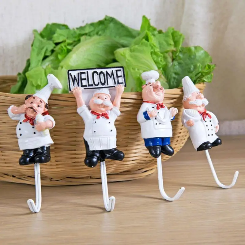 1PC Creative Cartoon Chef Shape Stainless Steel Hooks Wall Door Clothes Coat Hat Hanger Kitchen Rustproof Towel Hooks
1PC Creative Cartoon Chef Shape Stainless Steel Hooks Wall Door Clothes Coat Hat Hanger Kitchen Rustproof Towel Hooks