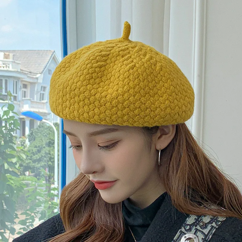 Beret Autumn and Winter Beanie Hat Vintage Wool Knit Painter Outdoor Hat Windproof Painter Cap
Beret Autumn and Winter Beanie Hat Vintage Wool Knit Painter Outdoor Hat Windproof Painter Cap