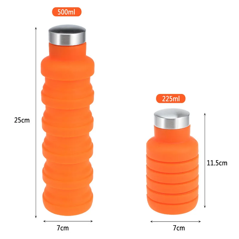 Retractable Silicone Water Bottle Portable Folding Outdoor Travel Climbing Sports Drinking Kettle Collapsible Coffee Milk Bottle 
Retractable Silicone Water Bottle Portable Folding Outdoor Travel Climbing Sports Drinking Kettle Collapsible Coffee Milk Bottle
