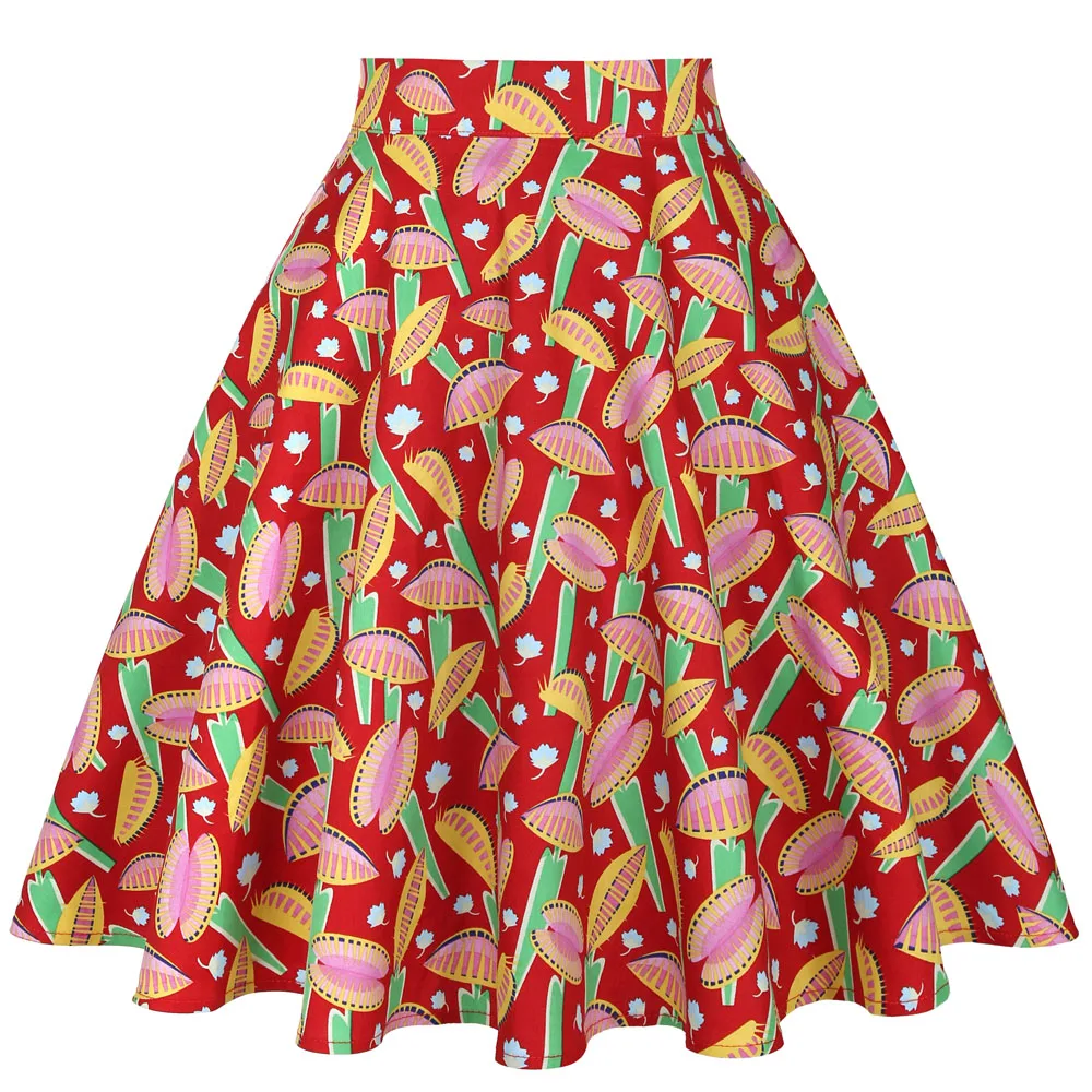 Retro 50s 60s Vintage Big Swing Flare Cotton Skirt VD0020 Women Ladies Floral Print Summer Red Skirt Steampunk falda mujer
Retro 50s 60s Vintage Big Swing Flare Cotton Skirt VD0020 Women Ladies Floral Print Summer Red Skirt Steampunk falda mujer