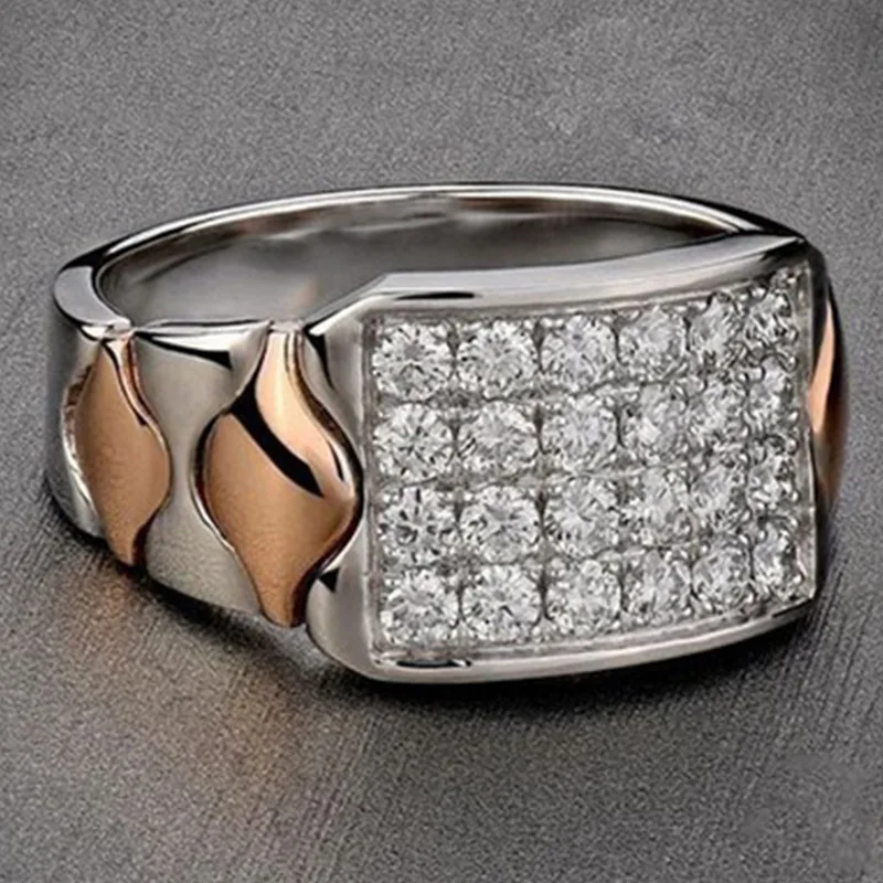 Milangirl White Zircon Ring Iced Out Geometric Ring Rings for Men Wedding Engagement Jewelry Ring
Milangirl White Zircon Ring Iced Out Geometric Ring Rings for Men Wedding Engagement Jewelry Ring