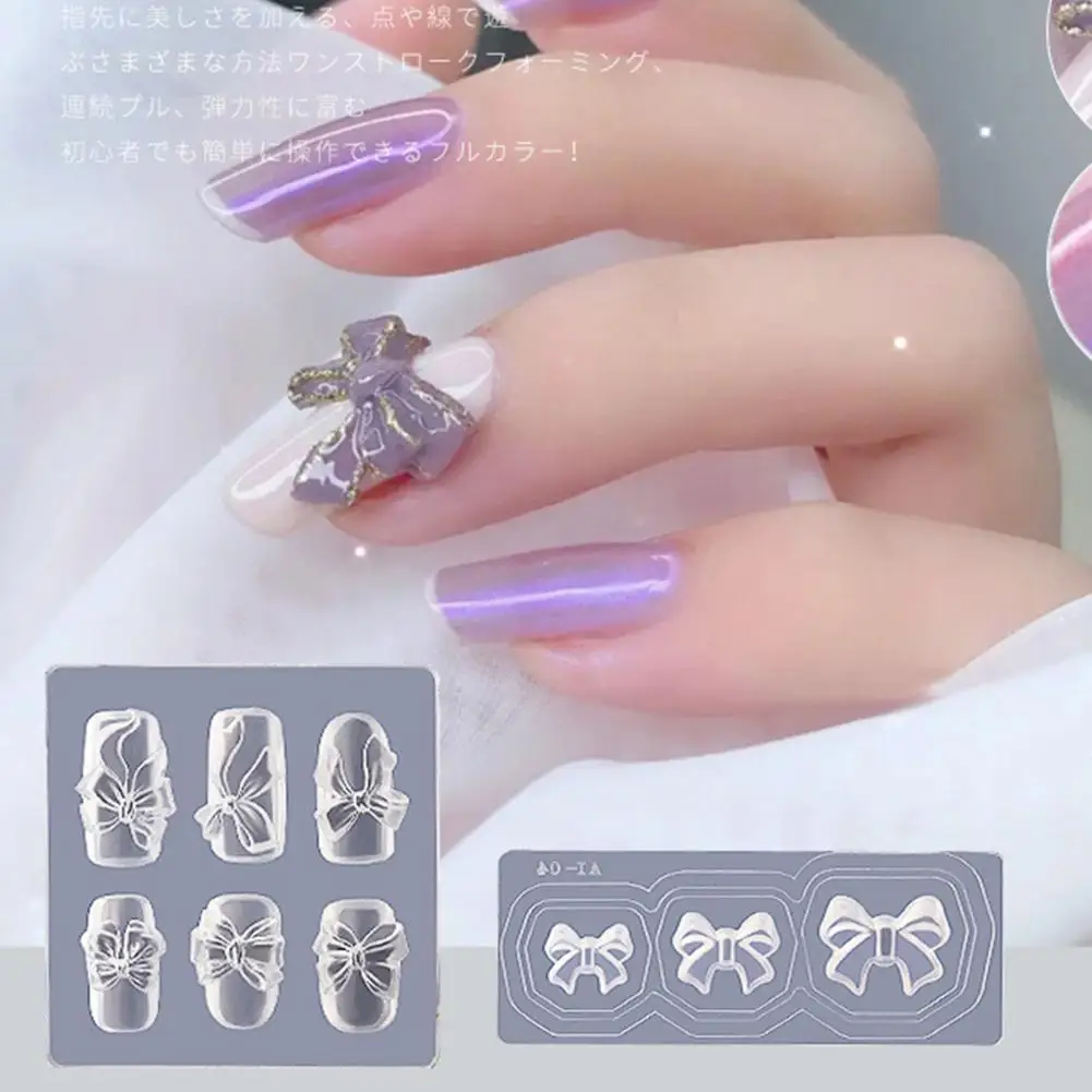 Nail Bowknot Mold Reusable DIY Silicone 3D Manicure Bows Plate for Girl For Woman DIY Pendant
Nail Bowknot Mold Reusable DIY Silicone 3D Manicure Bows Plate for Girl For Woman DIY Pendant