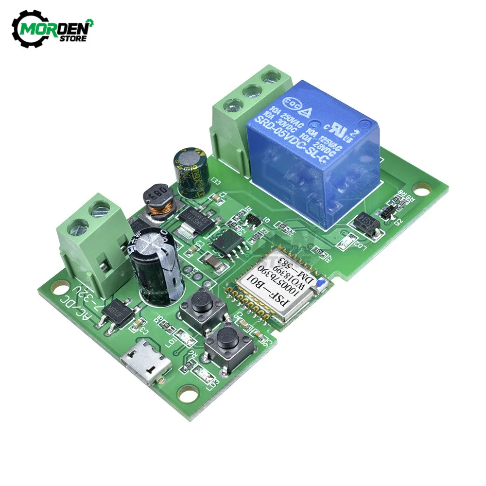 DC5V-32V Self-locking Intelligence WiFi Relay Module Wireless WIFI Module Things Smart Home Remote Control Switch
DC5V-32V Self-locking Intelligence WiFi Relay Module Wireless WIFI Module Things Smart Home Remote Control Switch