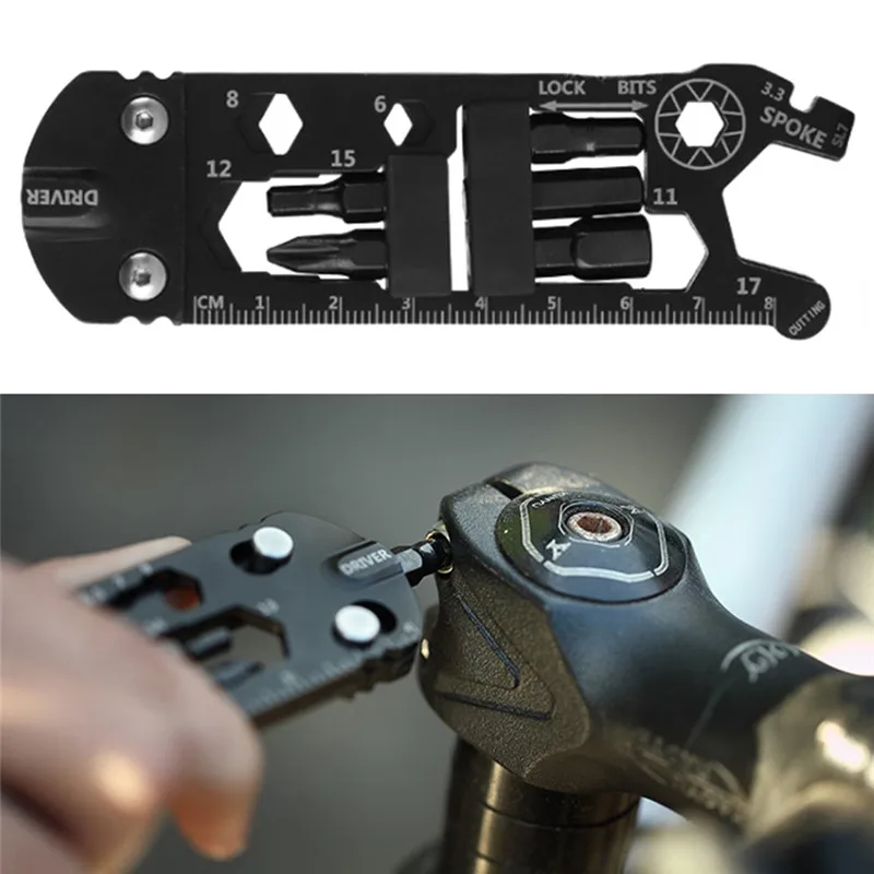 16 In 1 Multi-function Wrench Portable Mini EDC Gadget Cycling Repair Tool Outdoor Camping Equipment
16 In 1 Multi-function Wrench Portable Mini EDC Gadget Cycling Repair Tool Outdoor Camping Equipment